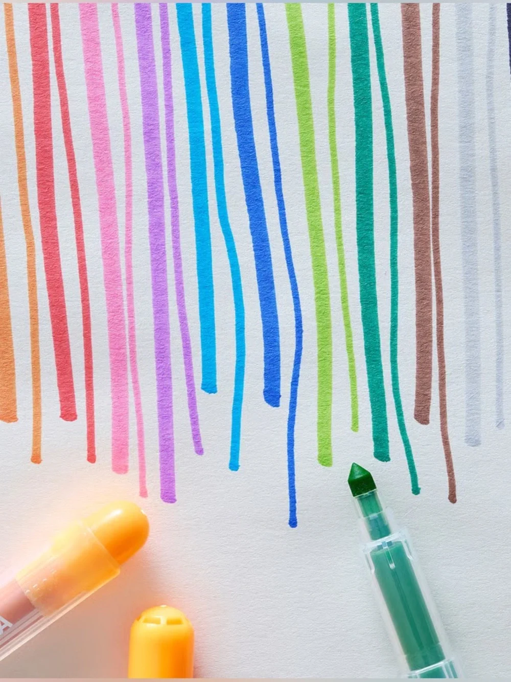 12 MALA Felt-Tip Pens - Mixed Bright Colors